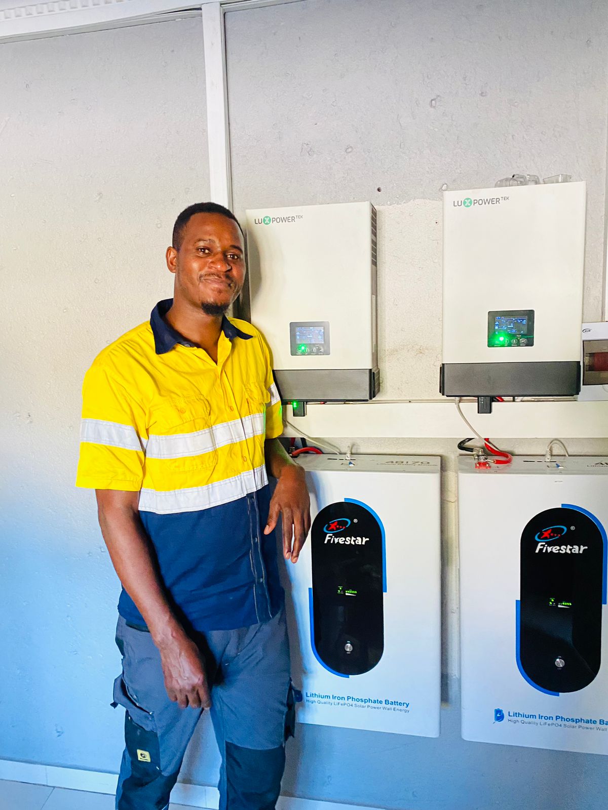 Gate motor installation